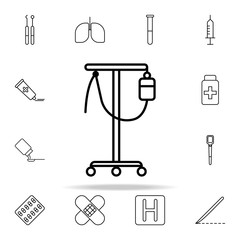 Poster - dropper line icon. Hospital icons universal set for web and mobile