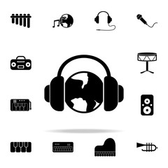 Poster - world music icon. Music icons universal set for web and mobile