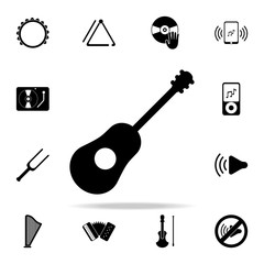 Poster - guitar icon. Music icons universal set for web and mobile