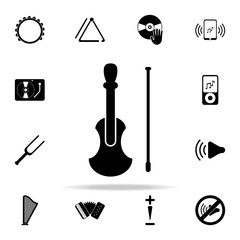 Poster - violin icon. Music icons universal set for web and mobile