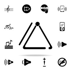 Poster - Musical triangle icon. Music icons universal set for web and mobile