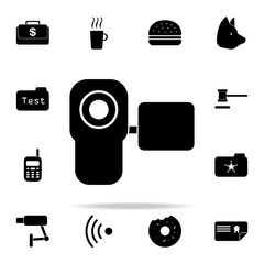 Poster - camera manual icon. Police icons universal set for web and mobile