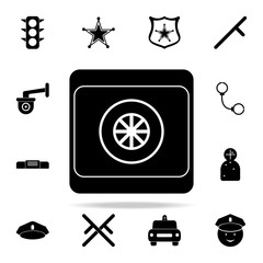 Poster - safe icon. Police icons universal set for web and mobile