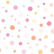 Pattern swatch, Polka dots on polka dots (pink).