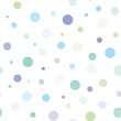 Pattern swatch, Polka dots on polka dots (Blue).
