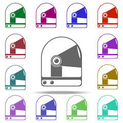 Poster - cosmonaut's space suit icon. Elements of Space in multi color style icons. Simple icon for websites, web design, mobile app, info graphics