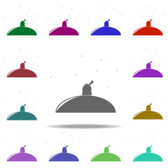 Poster - observatory icon. Elements of Space in multi color style icons. Simple icon for websites, web design, mobile app, info graphics