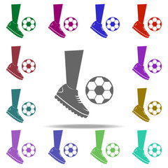 Poster - bodsy and ball icon. Elements of Sport in multi color style icons. Simple icon for websites, web design, mobile app, info graphics