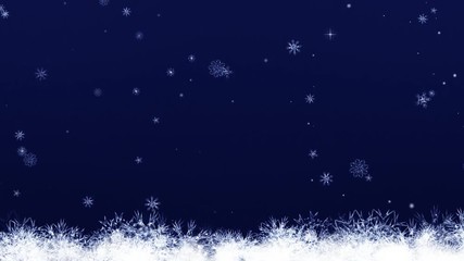 Wall Mural - 雪の背景素材／夜