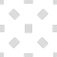 Poster - Cotton mattress pattern seamless vector repeat geometric for any web design