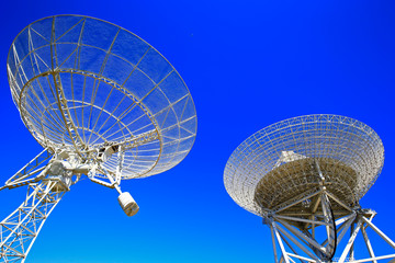 The observatory radio telescope