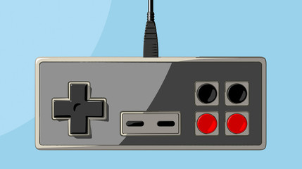 Canvas Print - Vintage Gaming Controller