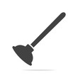 Toilet plunger icon vector