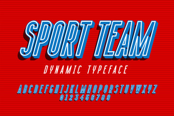 Wall Mural - Sport team font