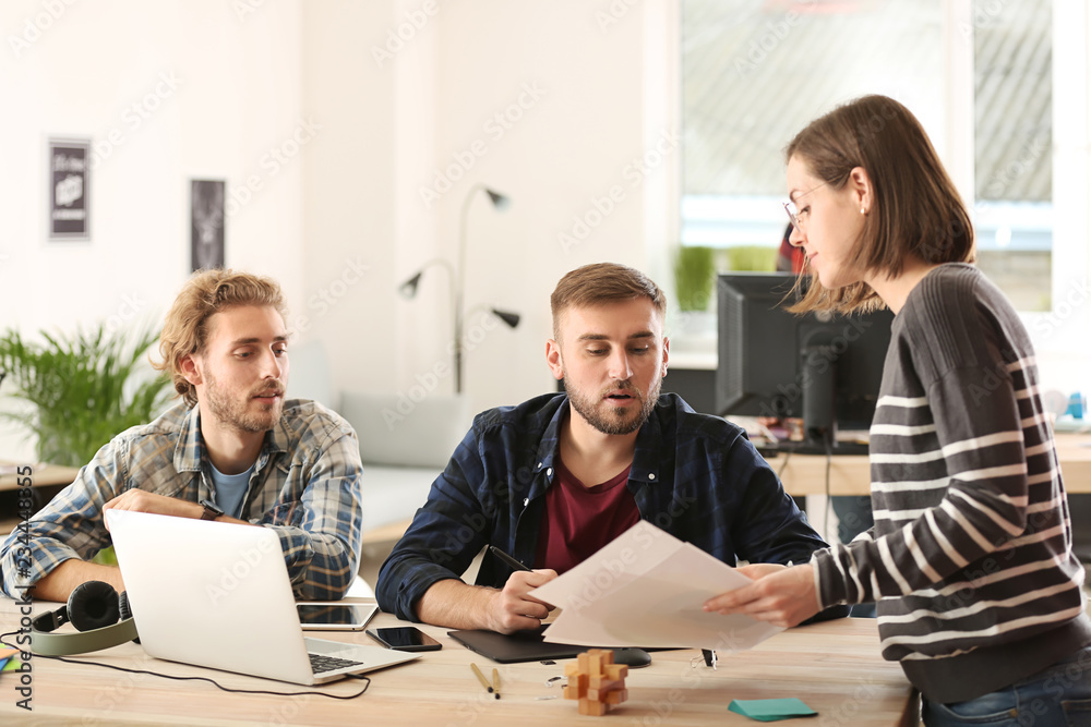 IT specialists working in office