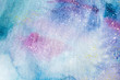 © undrey - Watercolor abstract painting. Water colour drawing. Colorful blots texture background.