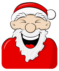 Poster - portrait of a laughing Santa Claus