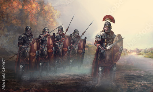 Cuadros en Lienzo Roman soldiers and their general