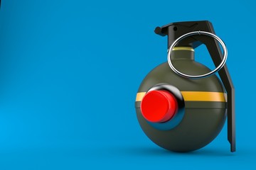 Canvas Print - hand grenade with push button