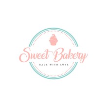 Sweet Bakery And Dessert Logo, Sign, Template, Emblem, Flat Vector Design