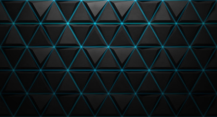 Wall Mural - black background texture with blue lines. 3d rendering.