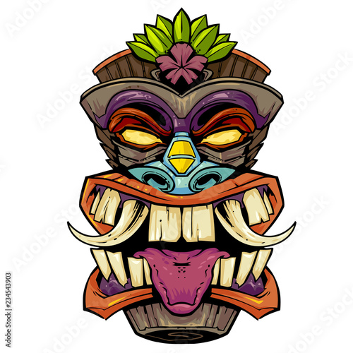 Tiki Mask Head With Tongue Buy This Stock Vector And Explore Similar Vectors At Adobe Stock Adobe Stock Find & download free graphic resources for tiki mask. tiki mask head with tongue buy this