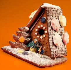 Wall Mural - CHRISTMAS GINGERBREAD HOUSE