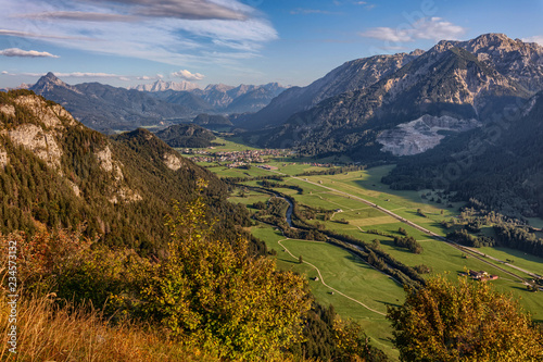 Fotografie, Obraz Aussicht vom Falkenstein Richtung Zugspitze