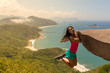 © Herivelto Jr - young woman at the Pedra do Telegrafo, Barra de Guaratiba, Rio de Janeiro / Brazil
