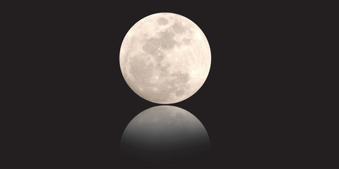 moon, the moon, the full moon