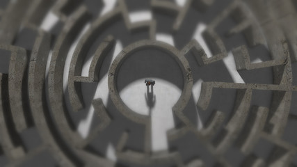 Mental health maze labyrinth confused post traumatic stress disorder