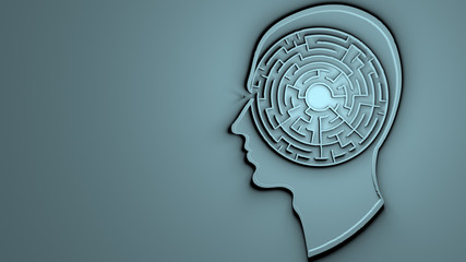 Mental illness personality disorder insane schizophrenia labyrinth abstract