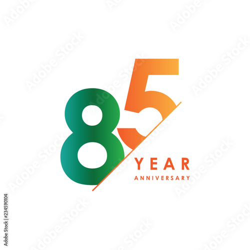 Fotografia 85 Year Anniversary Vector Template Design Illustration