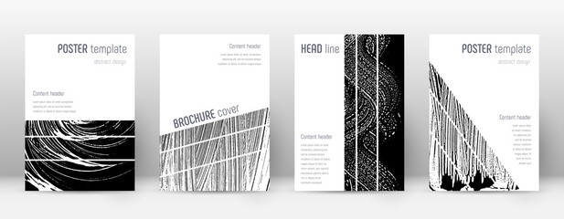 Cover page design template. Geometric brochure lay