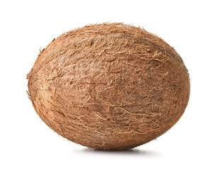Wall Mural - whole coconut isolated on white background
