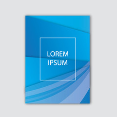Leinwandbilder - cover template design with colorful abstract background