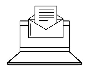 technology laptop cartoon