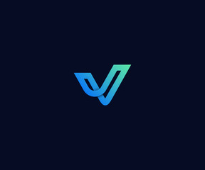 letter V logo designs template