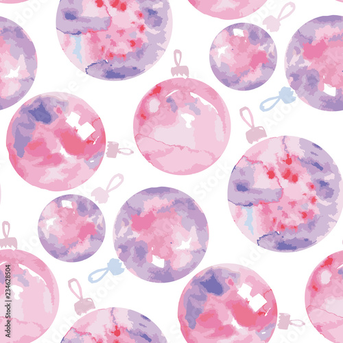 Tender rosy watercolor Chri...