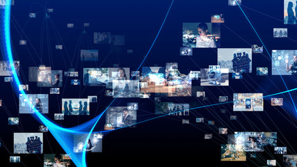 Poster - Social network concept.