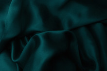 Green Blue Satin Silk, Elegant Fabric For Backgrounds