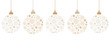 hanging bright christmas ball decoration with snowflakes vector illustration EPS10