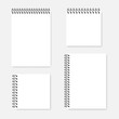© ann_ounce - Ring bound blank notebook mockup set - A4 and square