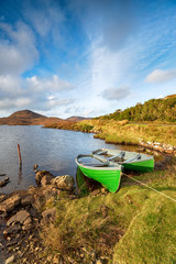 Wall Mural - Rowing Boats on the Isle of Harris