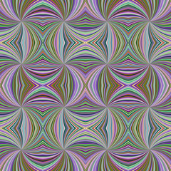 Poster - Colorful psychedelic abstract seamless striped swirl pattern background design - vector illustration with curved rays