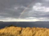 Fototapeta Tęcza - rainbow over the sea