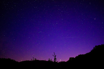 Astrophotography with a very amazing night sky and the milky way