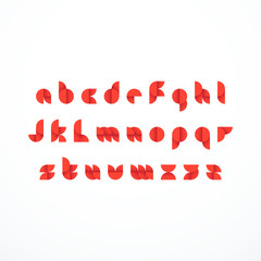 Abstract latin alphabet. Vector illustration