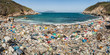 © robertharding - Beach covered in plastic rubbish, Lap Sap Wan, New Territories, Hong Kong, China