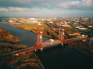 Sticker - The iconic newport bridge in middlesbrough teesside